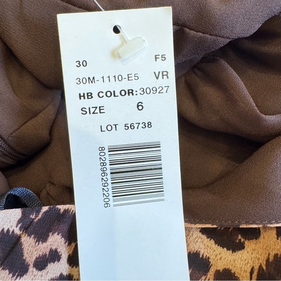 Victor Costa Cheetah Leopard Animal Print Halter Dress Size 6 NEW - Picture 12 of 16